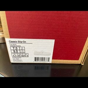 NWT White Vans Slip On